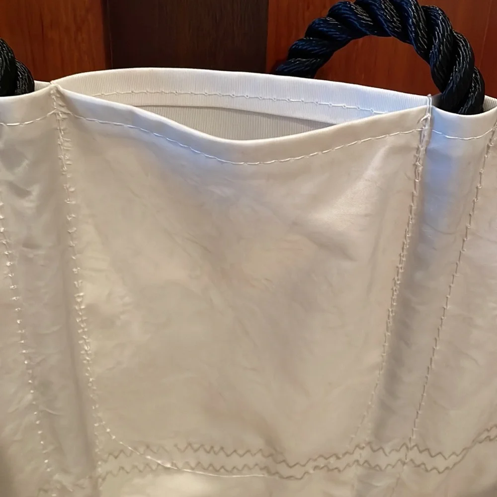 Sea Bags of Maine XL SURF White and Black Tote Bag - Picture 7 of 11